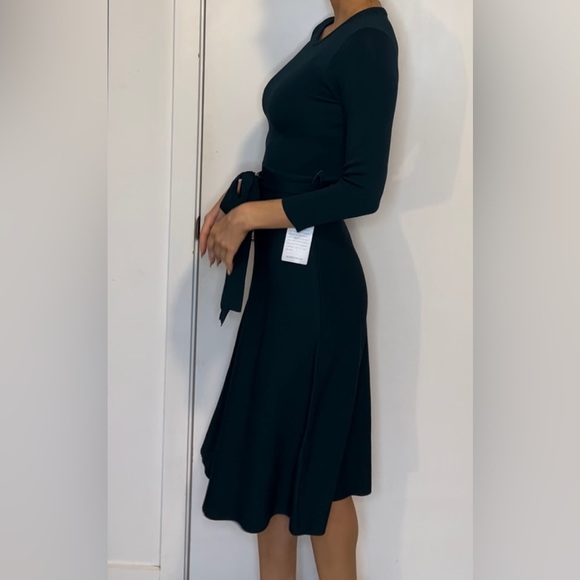 NWT Eliza J Teal Knit Midi Dress - Picture 4 of 6